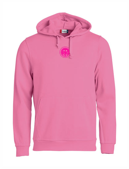 RTG TENNISPLATZ Design Hoodie Unisex helles pink mit Druck