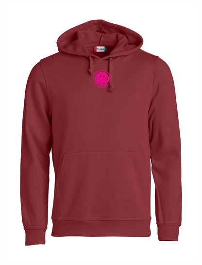 RTG TENNISPLATZ Design Hoodie Unisex bordeaux mit Druck