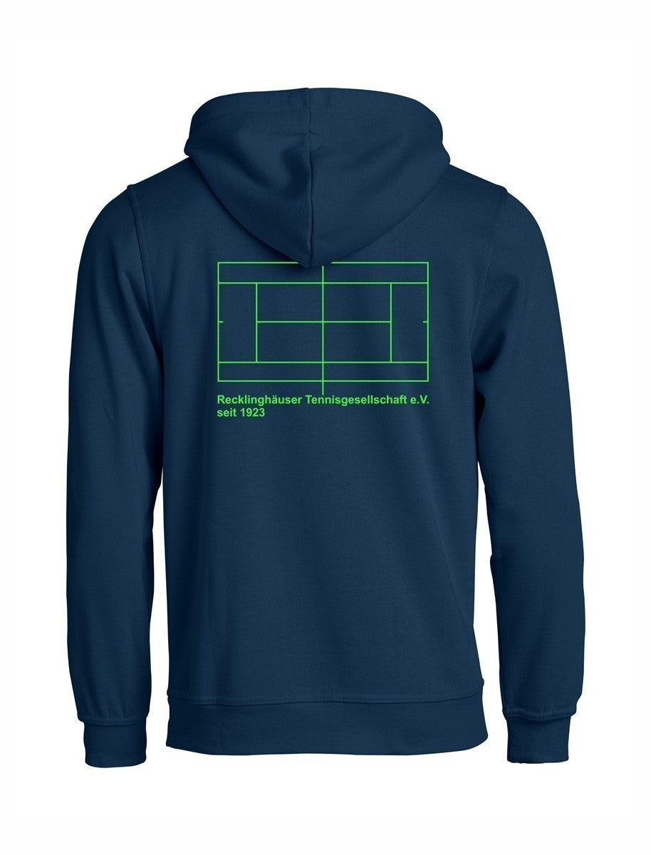 RTG TENNISPLATZ Design Hoodie Unisex darknavy mit Druck