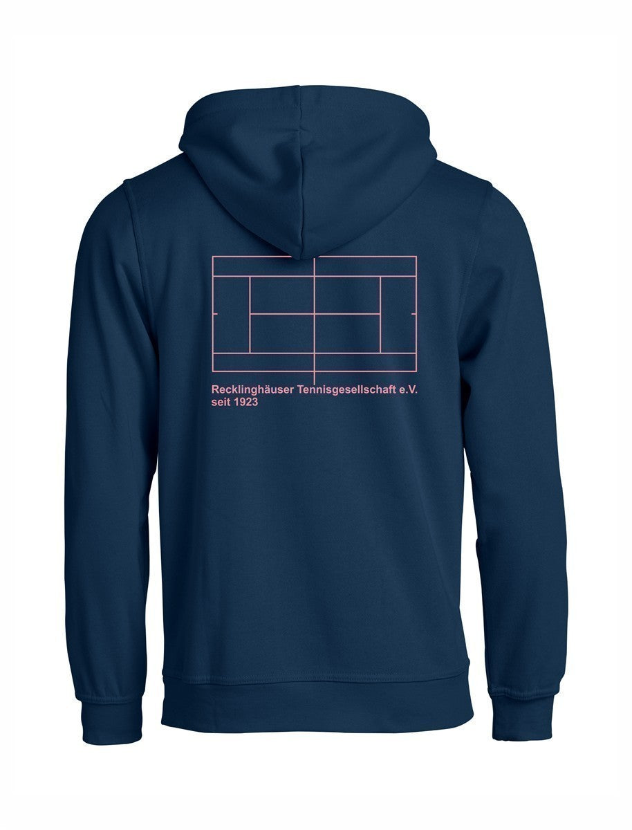 RTG TENNISPLATZ Design Hoodie Unisex darknavy mit Druck