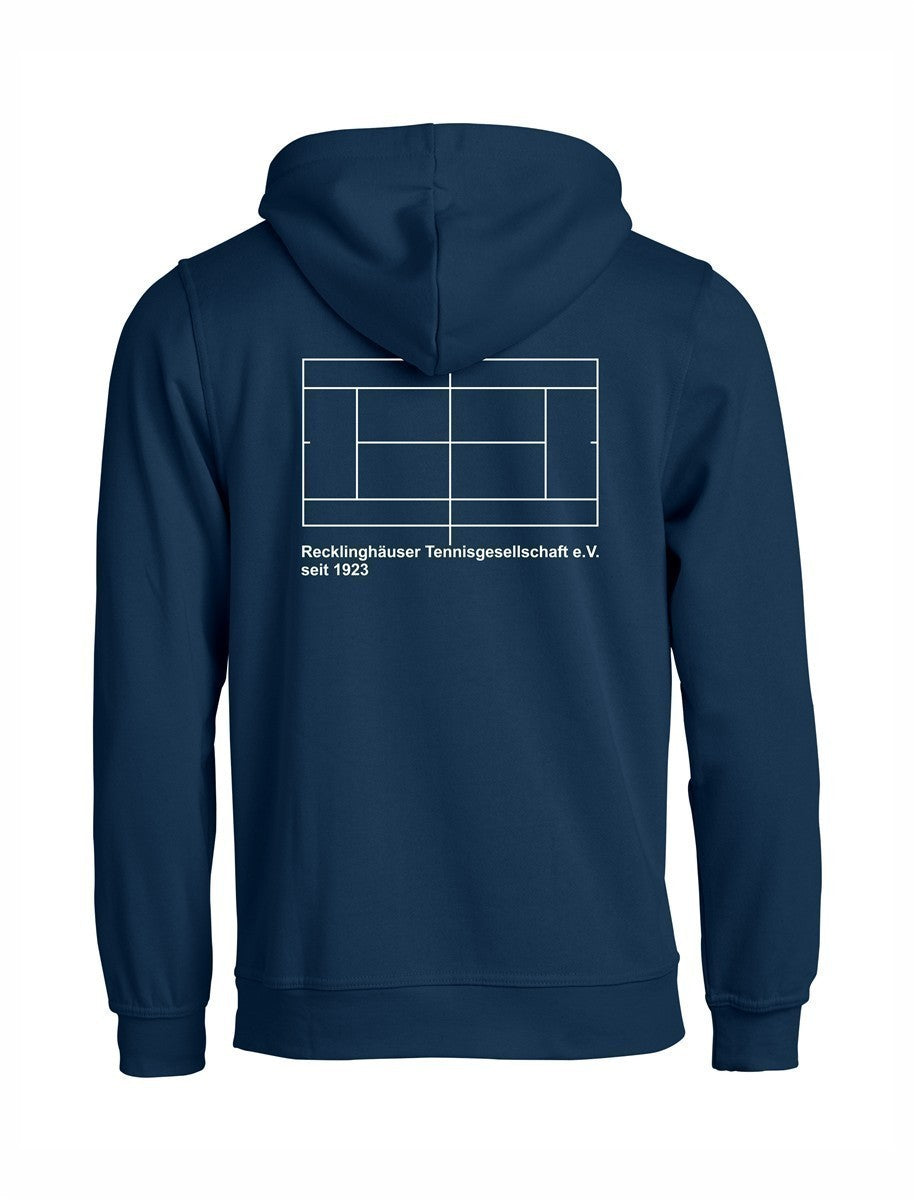 RTG TENNISPLATZ Design Hoodie Unisex darknavy mit Druck