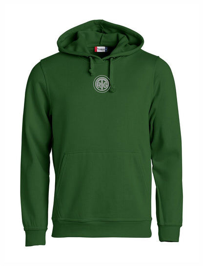 RTG TENNISPLATZ Design Hoodie Unisex flaschengrün mit Druck