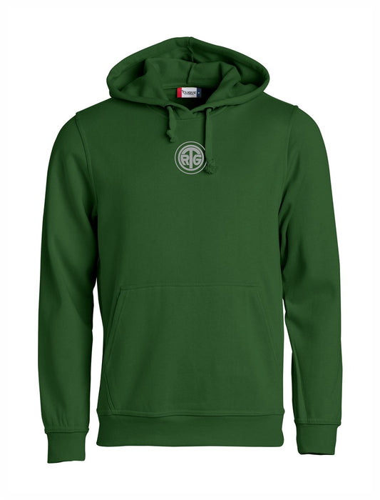RTG TENNISPLATZ Design Hoodie Unisex flaschengrün mit Druck