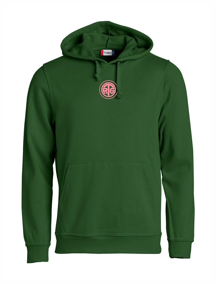 RTG TENNISPLATZ Design Hoodie Unisex flaschengrün mit Druck
