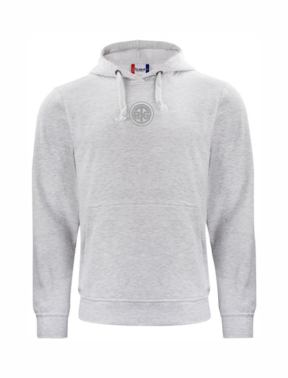 RTG TENNISPLATZ Design Hoodie Unisex hellgrau mit Druck