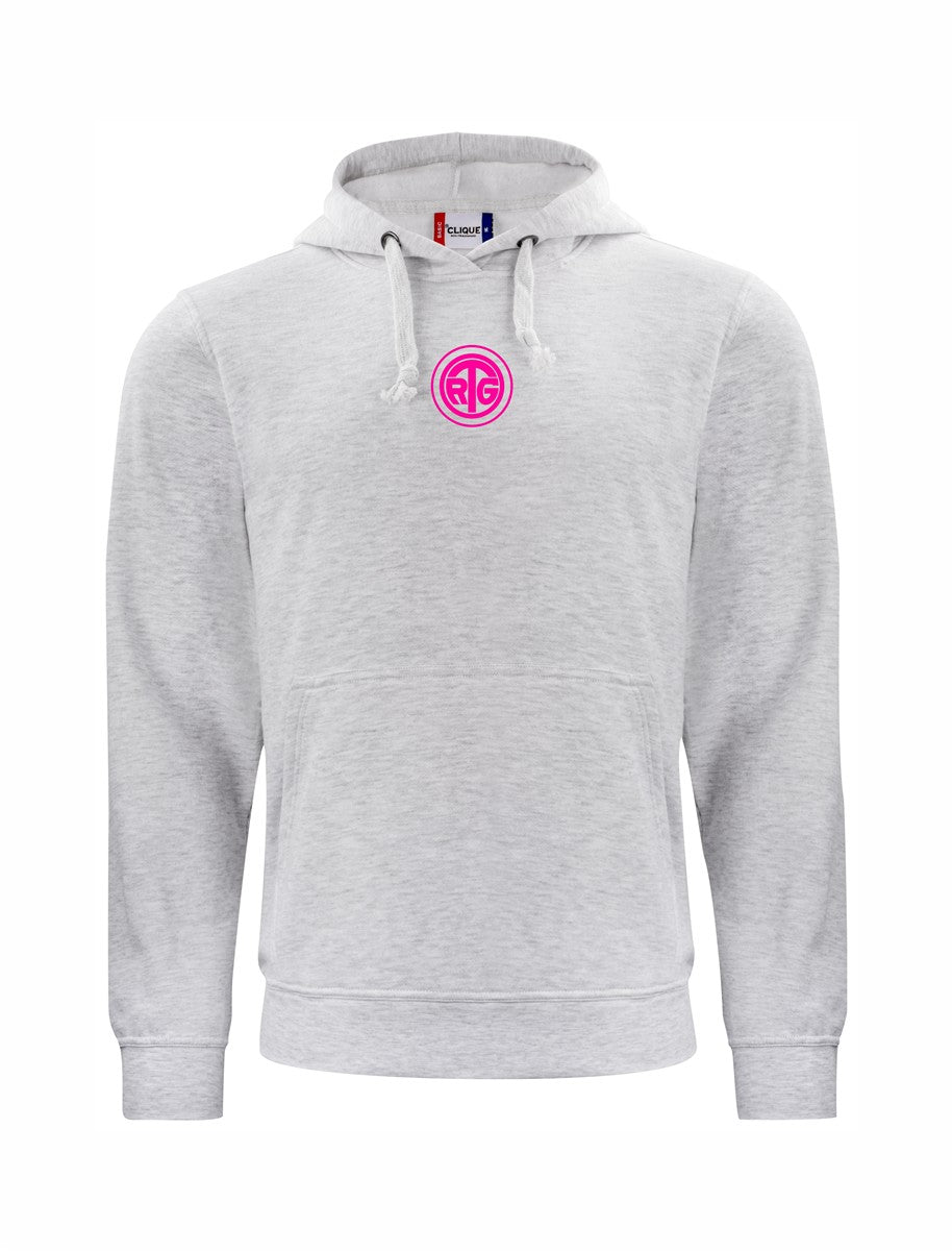 RTG TENNISPLATZ Design Hoodie Unisex hellgrau mit Druck