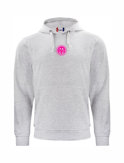 RTG TENNISPLATZ Design Hoodie Unisex hellgrau mit Druck