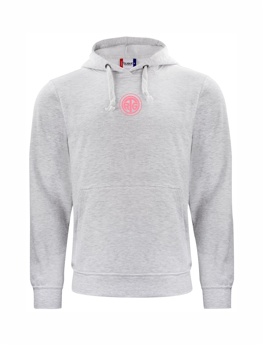 RTG TENNISPLATZ Design Hoodie Unisex hellgrau mit Druck