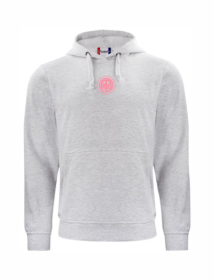 RTG TENNISPLATZ Design Hoodie Unisex hellgrau mit Druck