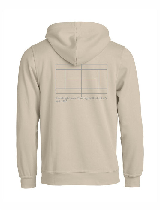 RTG TENNISPLATZ Design Hoodie Unisex sand mit Druck