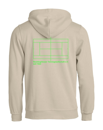 RTG TENNISPLATZ Design Hoodie Unisex sand mit Druck