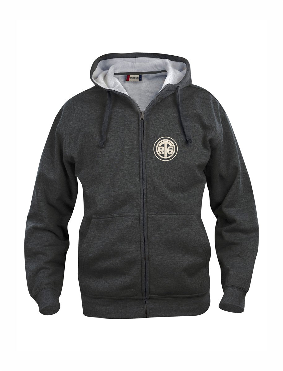 RTG TENNISPLATZ Design Hoody Kapuzenjacke Anthrazit  Unisex mit Druck