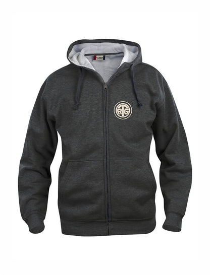 RTG TENNISPLATZ Design Hoody Kapuzenjacke Anthrazit  Unisex mit Druck