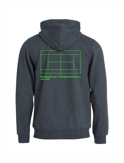 RTG TENNISPLATZ Design Hoody Kapuzenjacke Anthrazit Unisex mit Druck