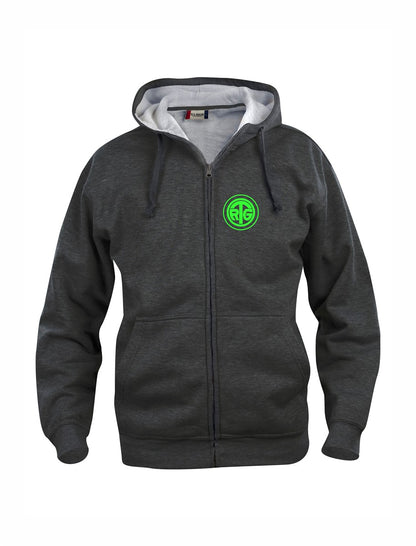 RTG TENNISPLATZ Design Hoody Kapuzenjacke Anthrazit  Unisex mit Druck