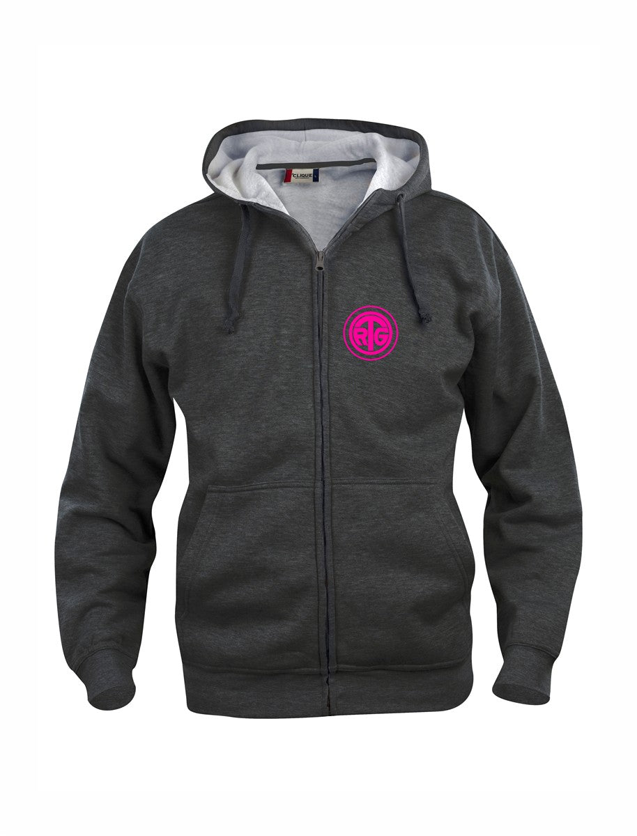 RTG TENNISPLATZ Design Hoody Kapuzenjacke Anthrazit  Unisex mit Druck