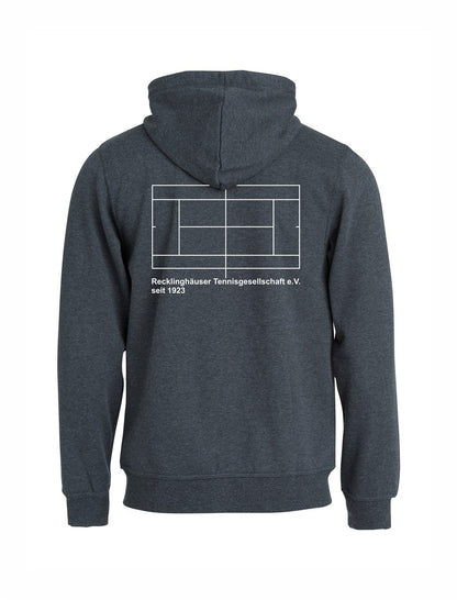 RTG TENNISPLATZ Design Hoody Kapuzenjacke Anthrazit Unisex mit Druck