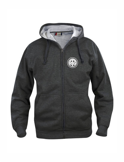 RTG TENNISPLATZ Design Hoody Kapuzenjacke Anthrazit  Unisex mit Druck