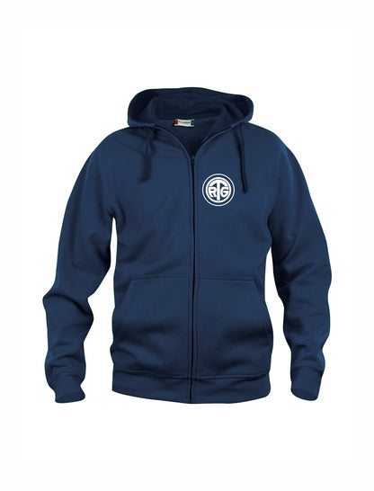 RTG TENNISPLATZ Design Hoody Kapuzenjacke Dark Navy Unisex mit Druck
