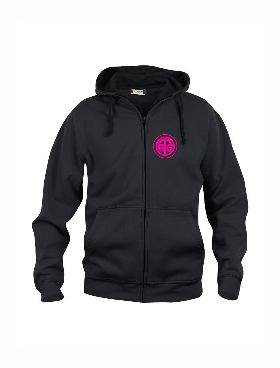 RTG TENNISPLATZ Design Hoody Kapuzenjacke Schwarz Unisex mit Druck