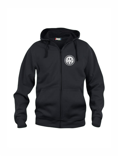 RTG TENNISPLATZ Design Hoody Kapuzenjacke Schwarz Unisex mit Druck