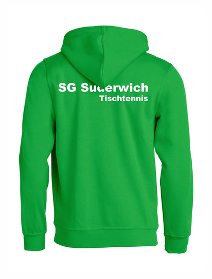 SG Suderwich Tischtennis Hoodie Junior Grün mit Druck