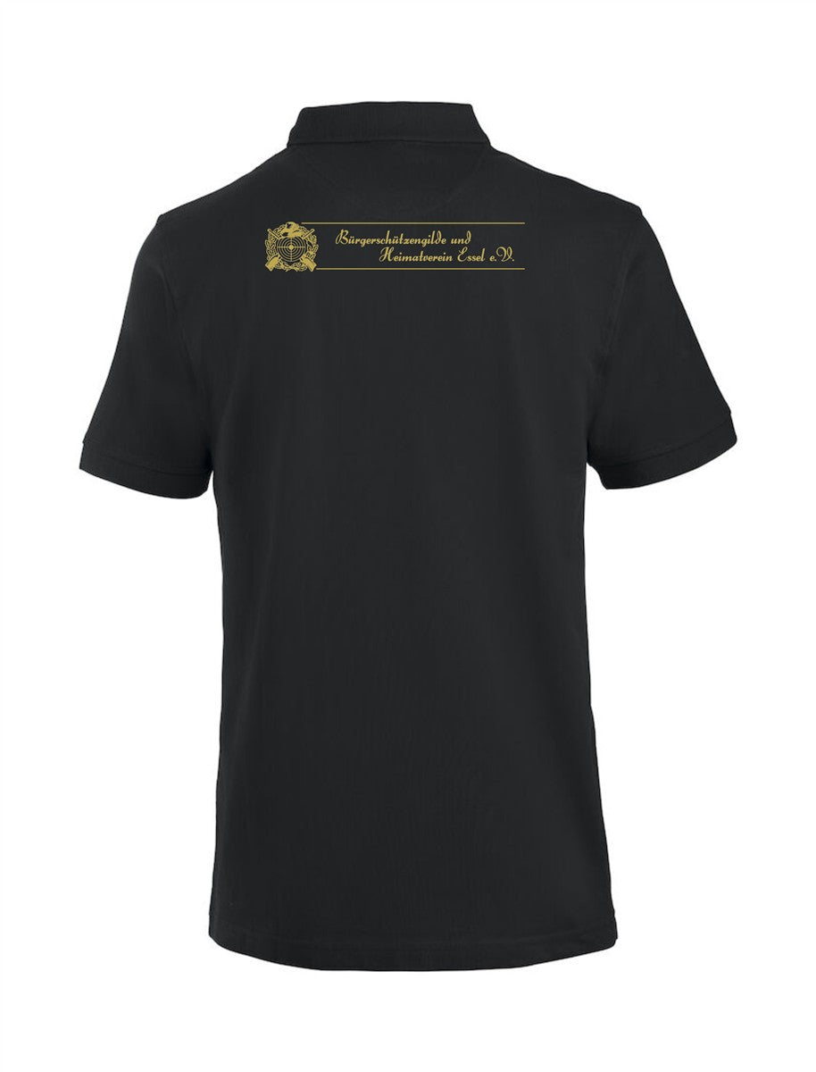 BSG Essel Superior Poloshirt Herren schwarz mit Logodruck