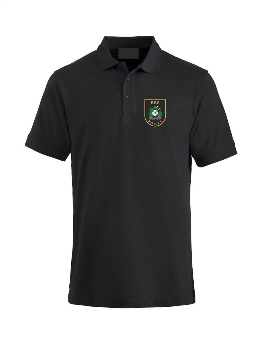 BSG Essel Superior Poloshirt Herren schwarz mit Logodruck