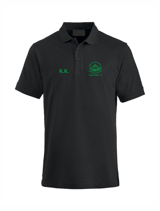 BSG Hillerheide Superior Poloshirt Herren schwarz mit Logodruck