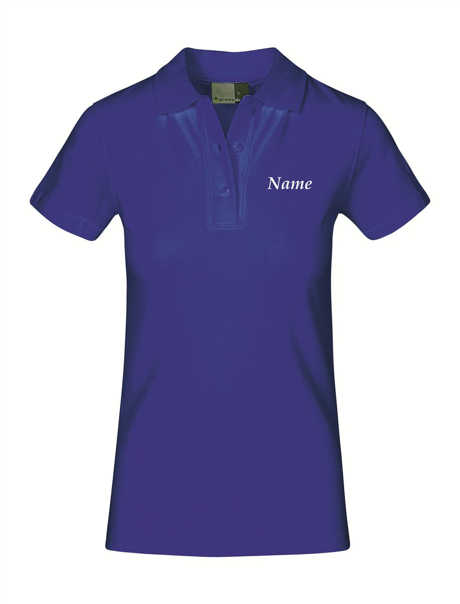 HFK Superior Poloshirt Royal Damen mit Druck