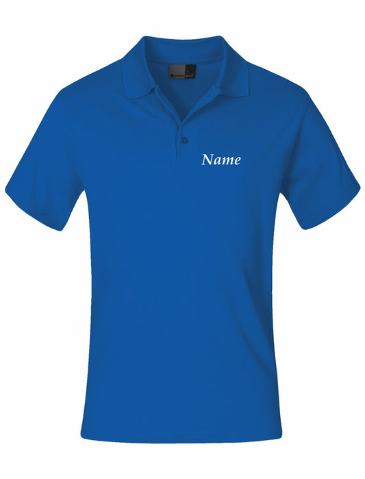 HFK Superior Poloshirt Royal Unisex mit Druck