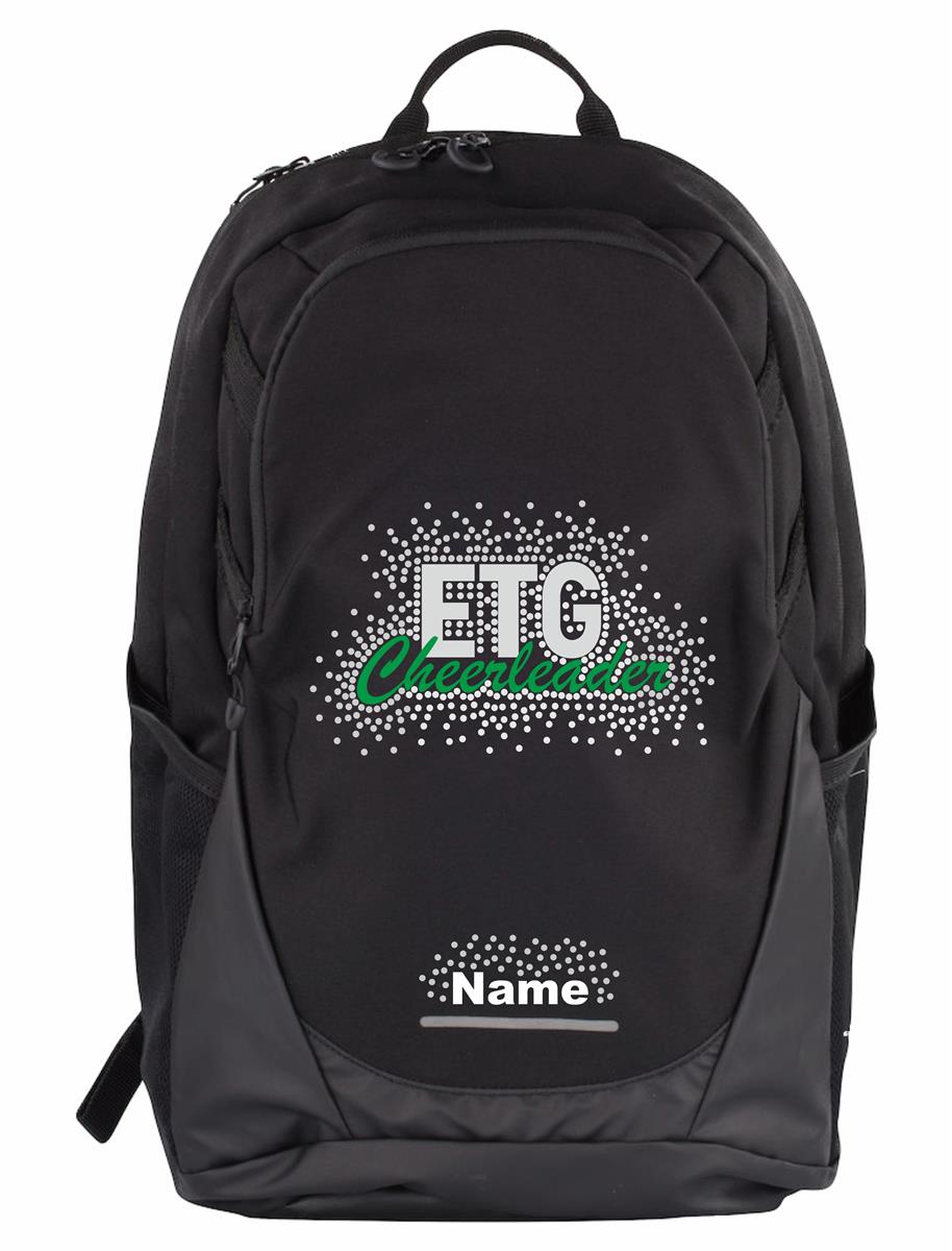 ETG Rucksack schwarz inkl. Druck + Name