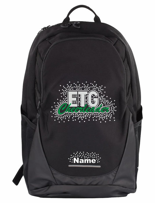 ETG Rucksack schwarz inkl. Druck + Name