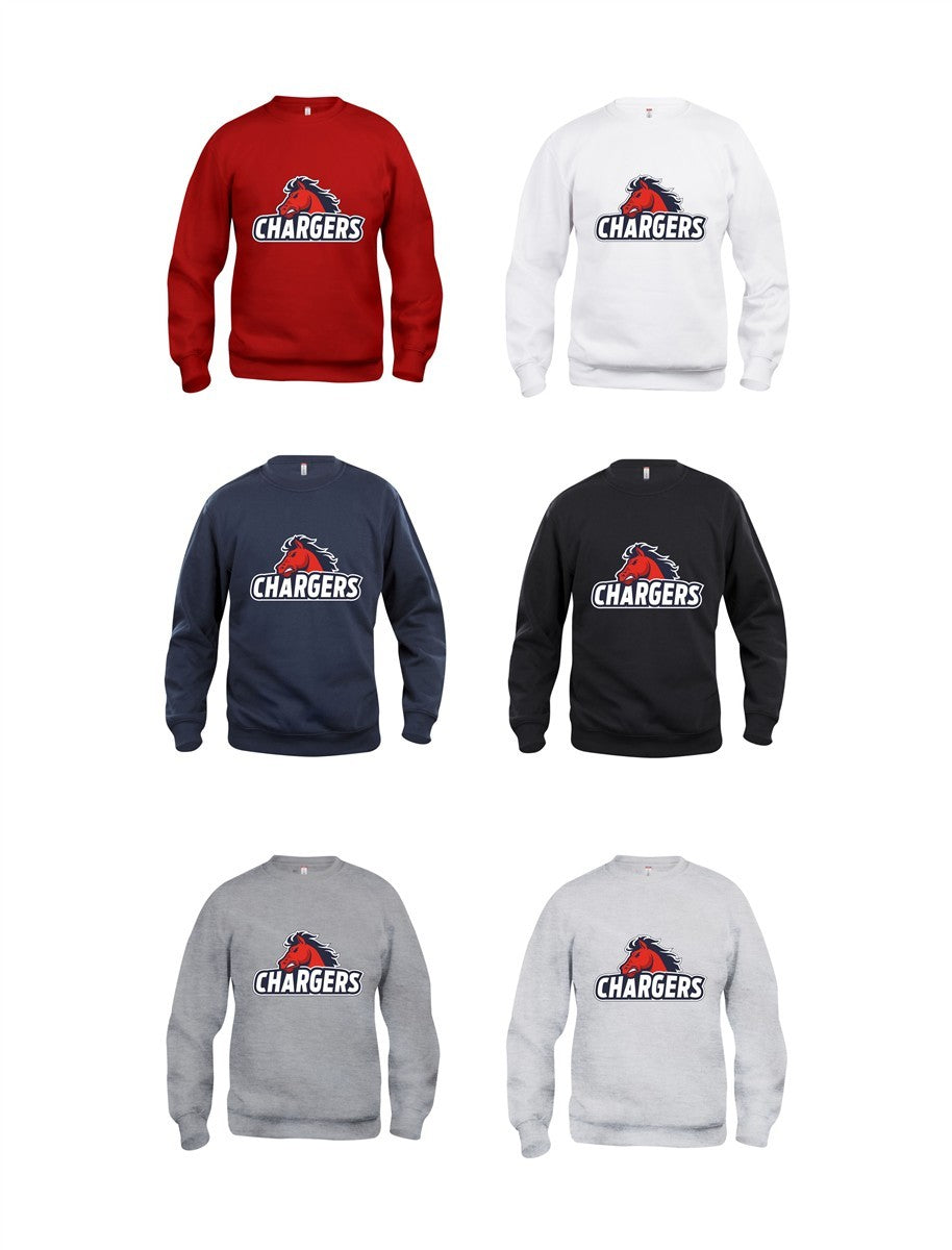 Recklinghausen Chargers Roundneck großer Logodruck Unisex