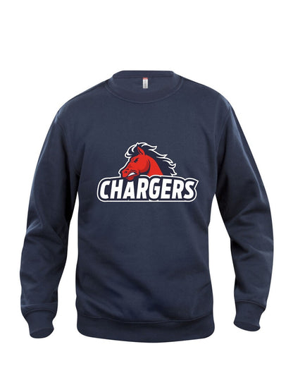 Recklinghausen Chargers Roundneck großer Logodruck Unisex