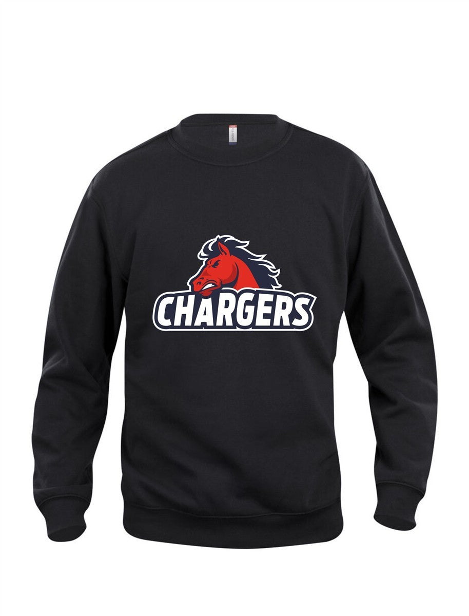 Recklinghausen Chargers Roundneck großer Logodruck Unisex
