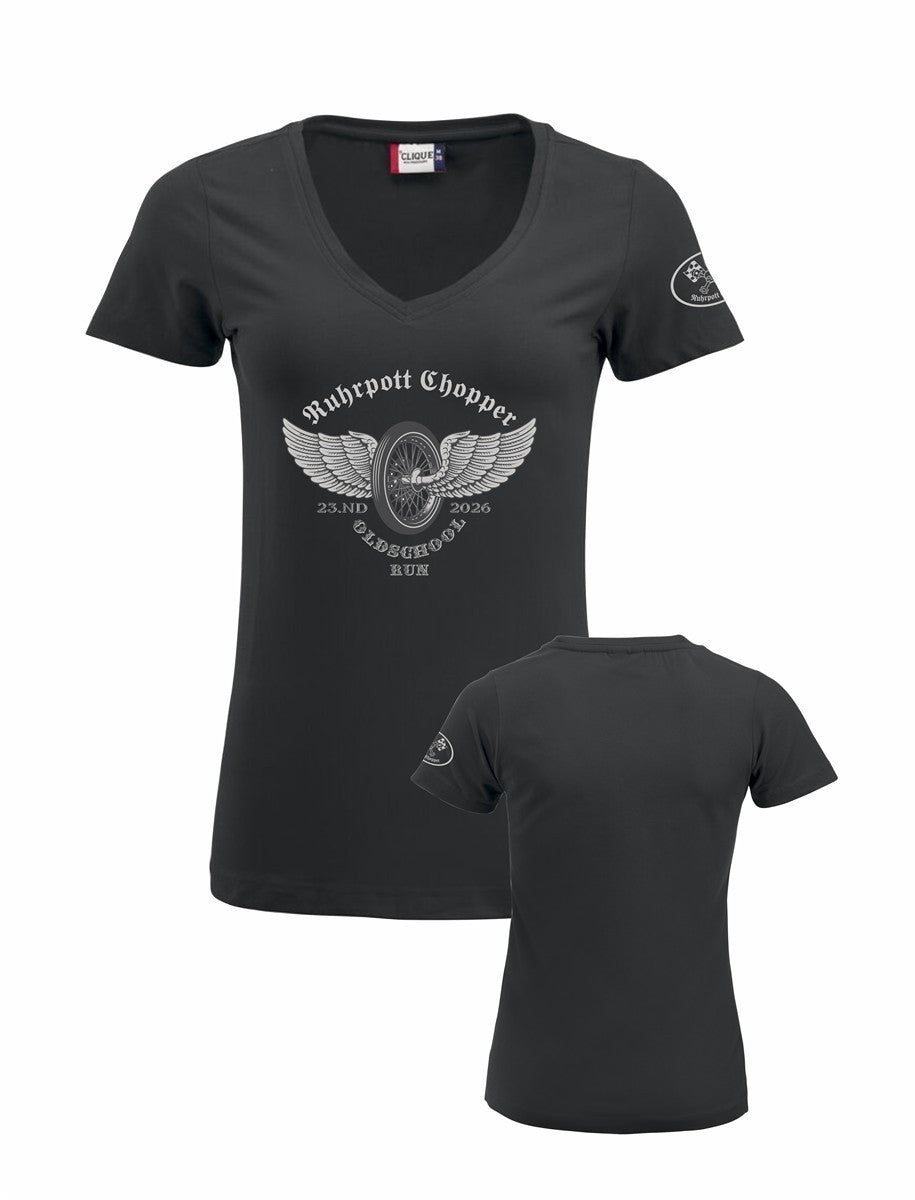 Ruhrpott Chopper T-Shirt Damen V-Ausschnitt