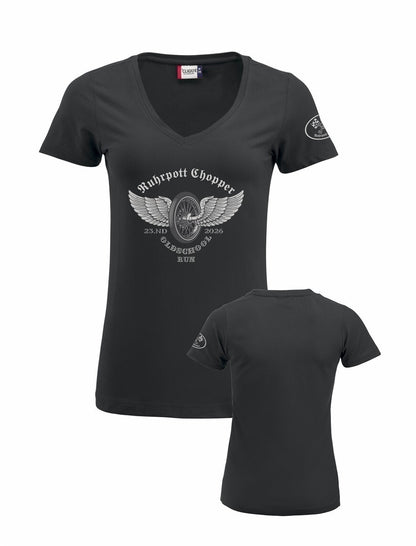 Ruhrpott Chopper T-Shirt Damen V-Ausschnitt