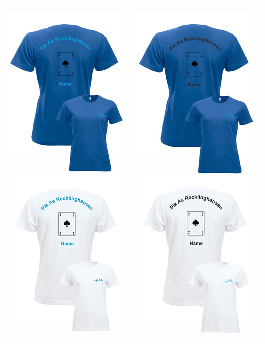 MIT NAME! Pik As Recklinghausen T-Shirt Damen inkl. Stick
