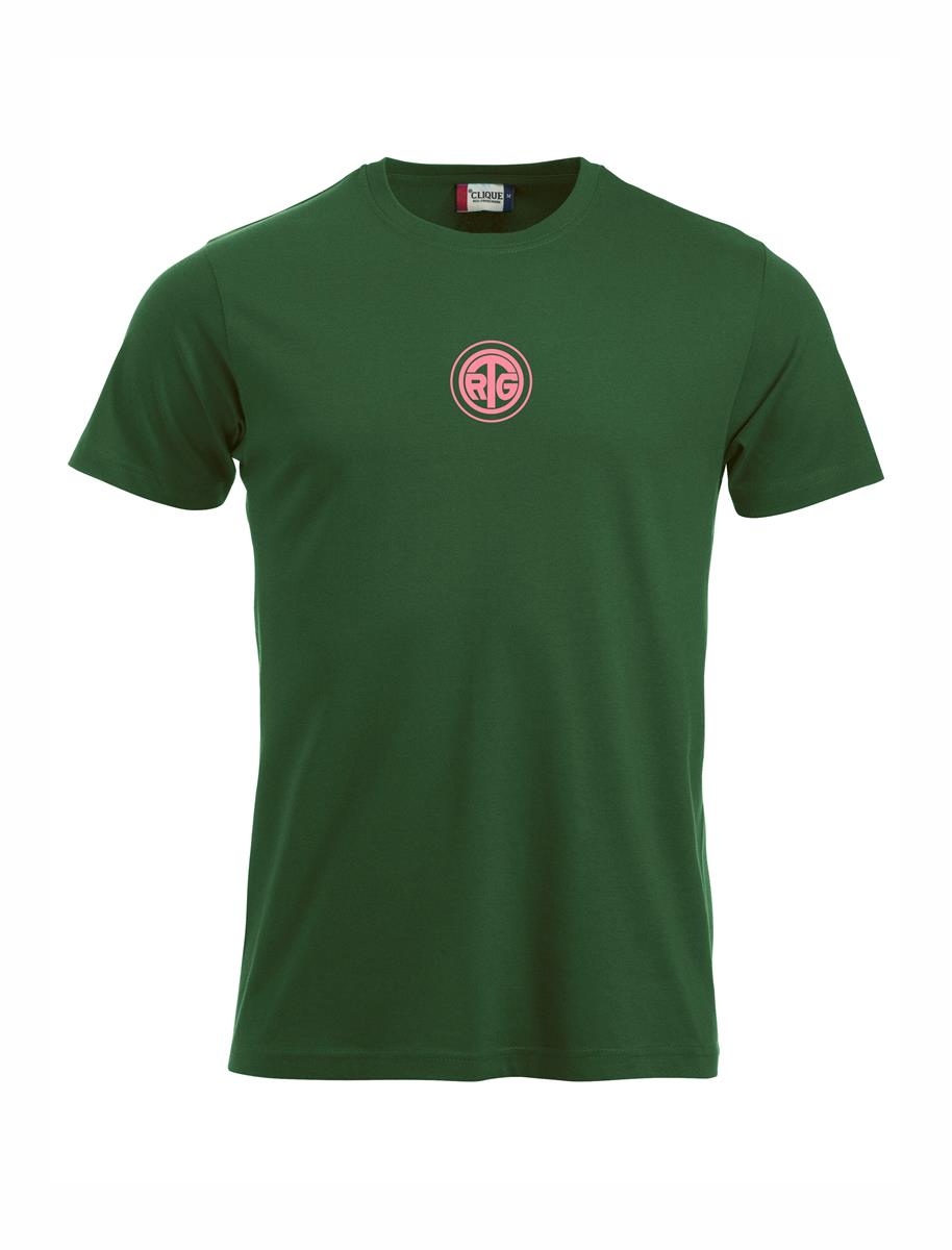 RTG TENNISPLATZ Design T-Shirt Unisex flaschengrün mit Druck