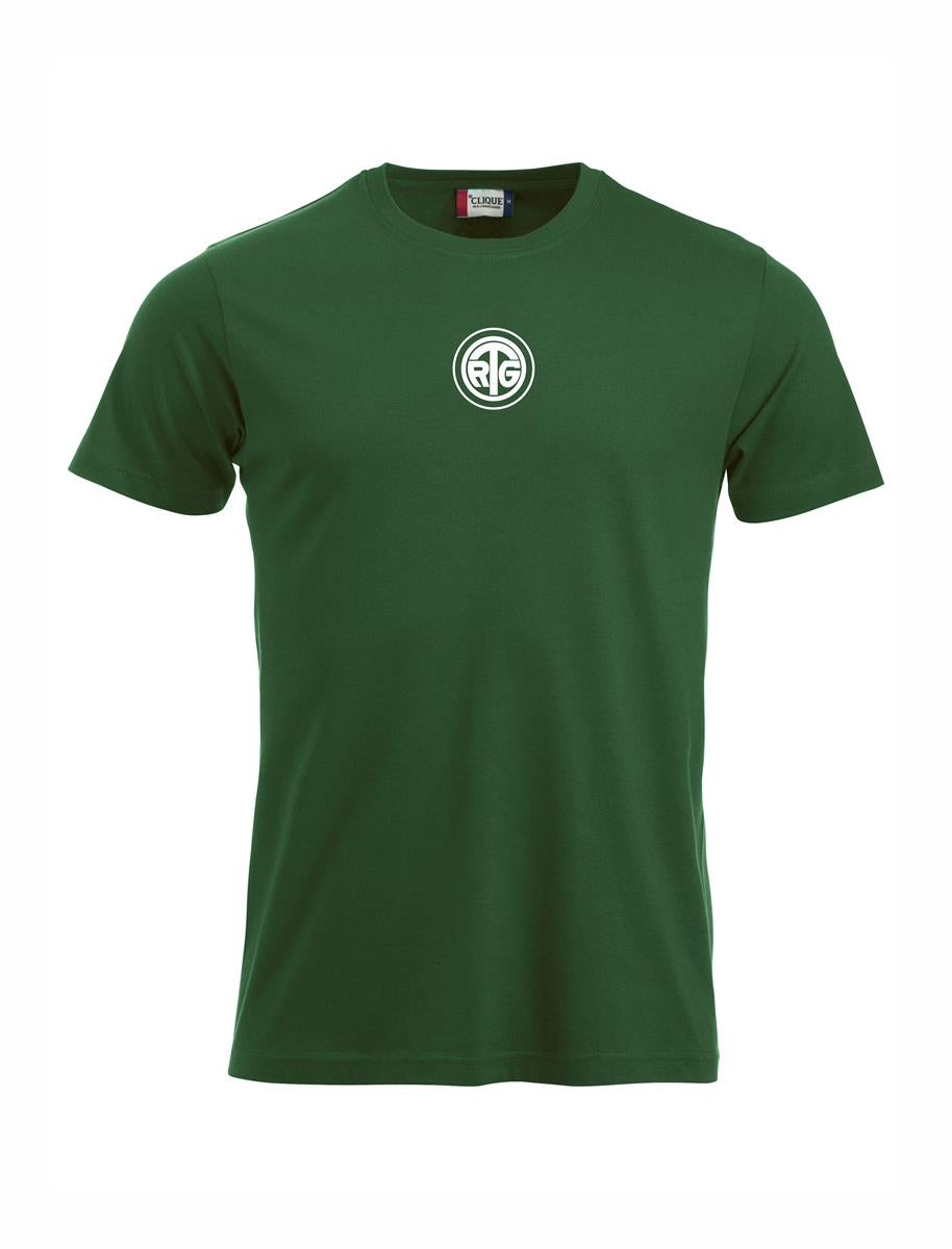 RTG TENNISPLATZ Design T-Shirt Unisex flaschengrün mit Druck