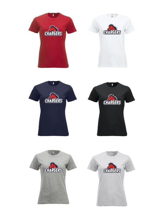 Recklinghausen Chargers T-Shirt großer Logodruck Damen