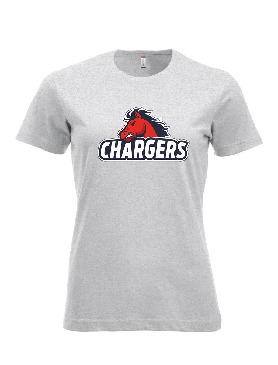 Recklinghausen Chargers T-Shirt großer Logodruck Damen
