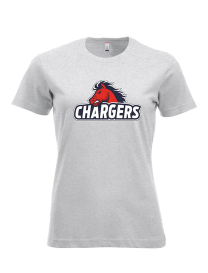Recklinghausen Chargers T-Shirt großer Logodruck Damen