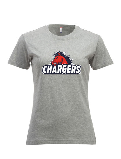 Recklinghausen Chargers T-Shirt großer Logodruck Damen