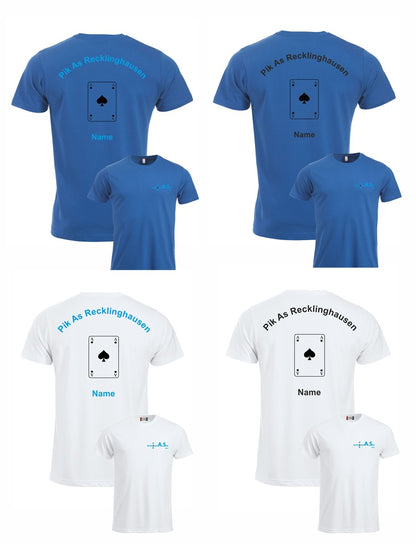 MIT NAME! Pik As Recklinghausen T-Shirt Unisex inkl. Stick
