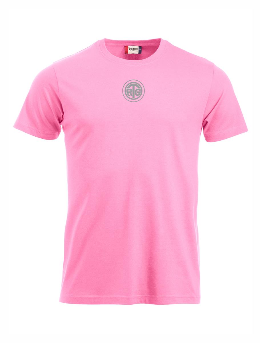RTG TENNISPLATZ Design T-Shirt Unisex helles pink mit Druck