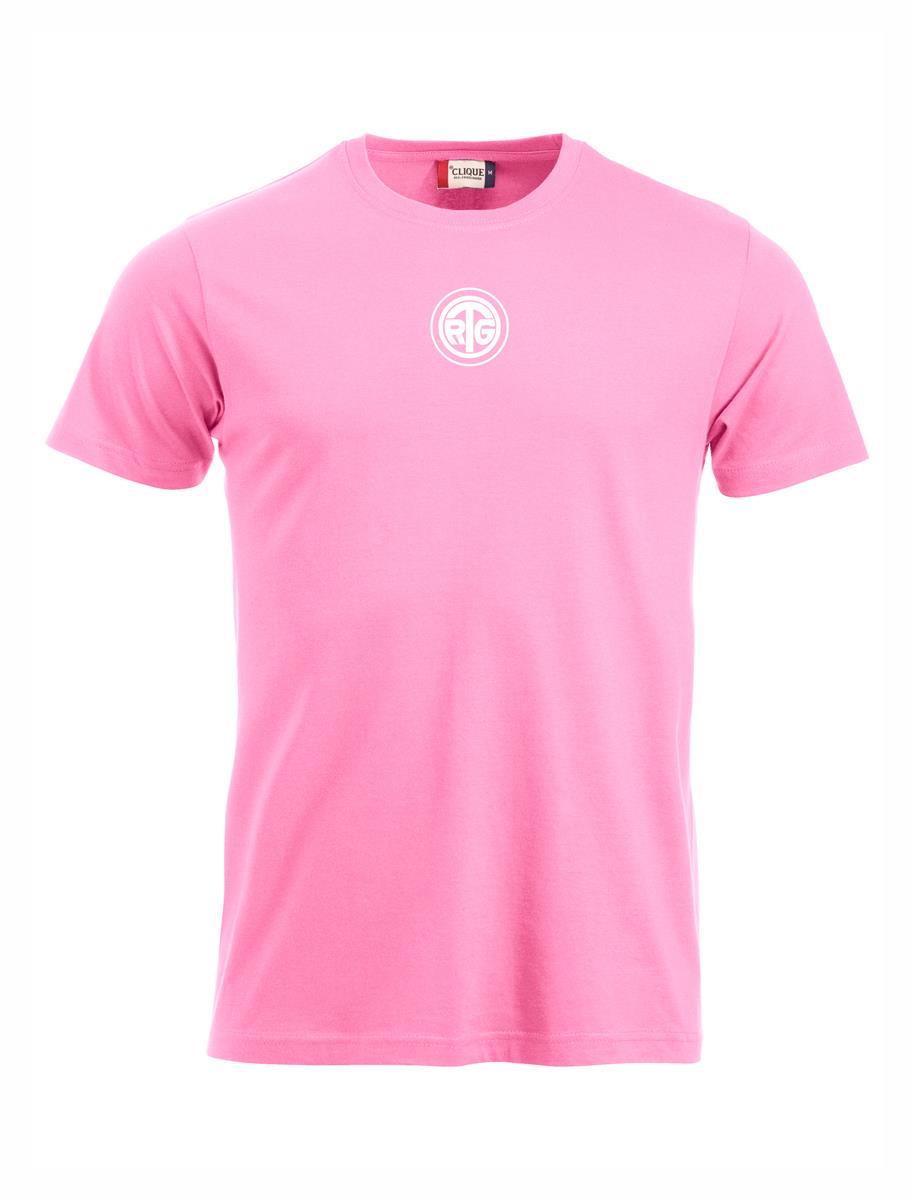 RTG TENNISPLATZ Design T-Shirt Unisex helles pink mit Druck