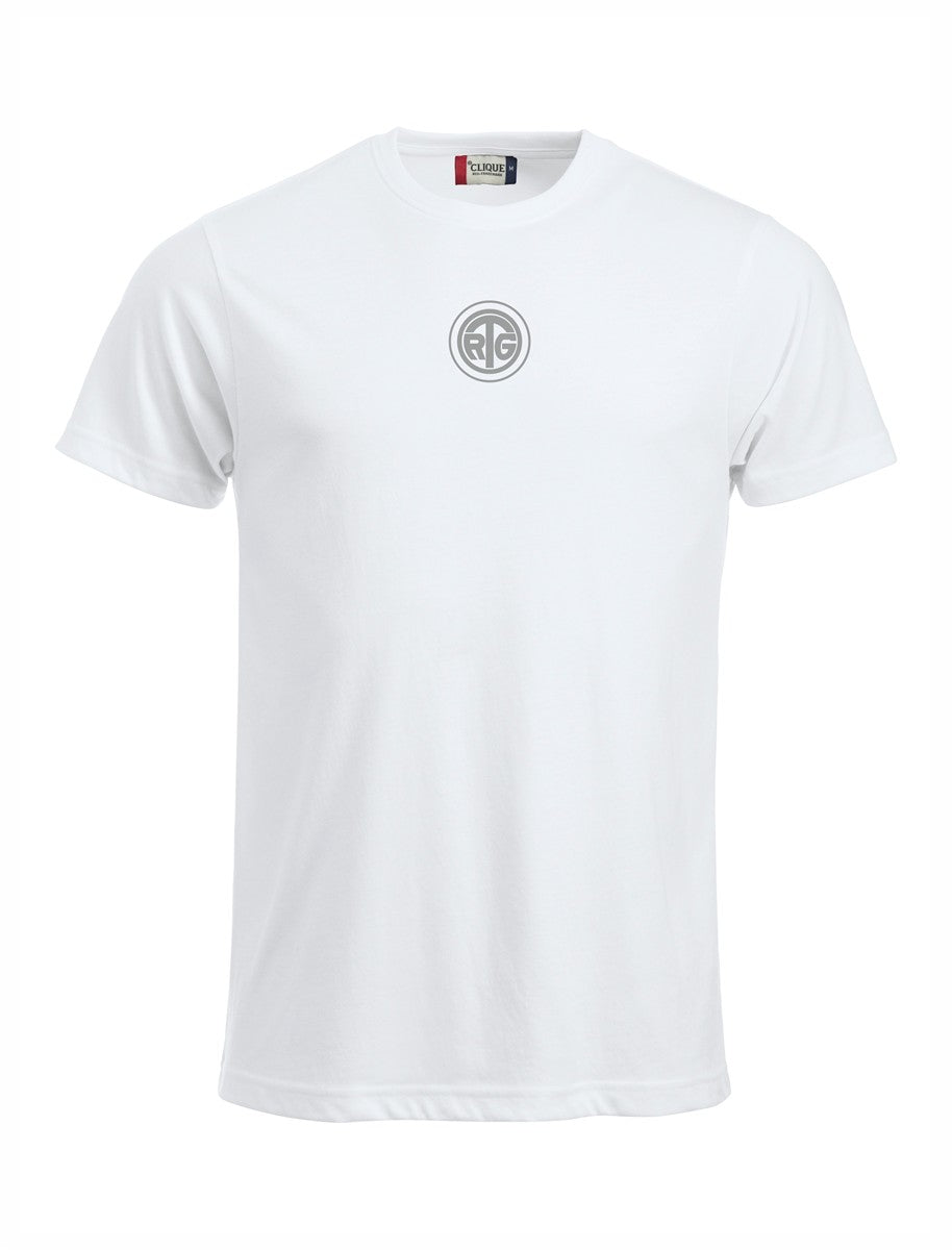 RTG TENNISPLATZ Design T-Shirt Unisex weiß mit Druck