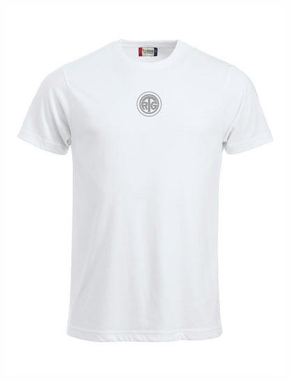 RTG TENNISPLATZ Design T-Shirt Unisex weiß mit Druck